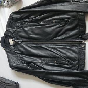 Diesel vintage lamb leather jacket large